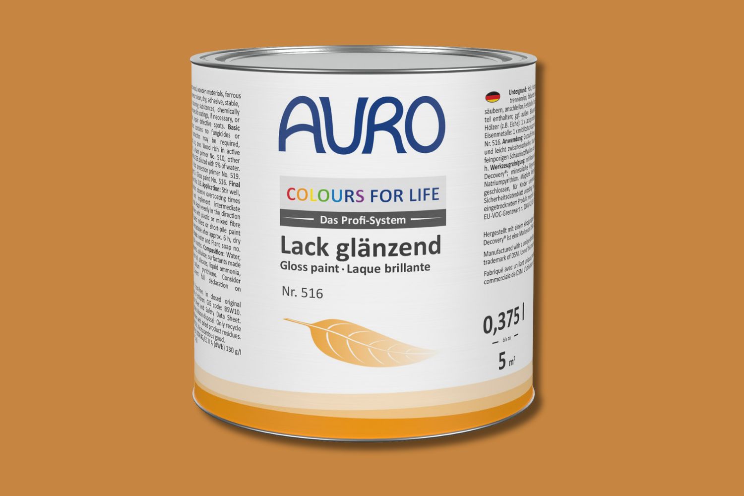 Auro Lack glänzend Nr. 516 Buntlack Ocker-Gelb