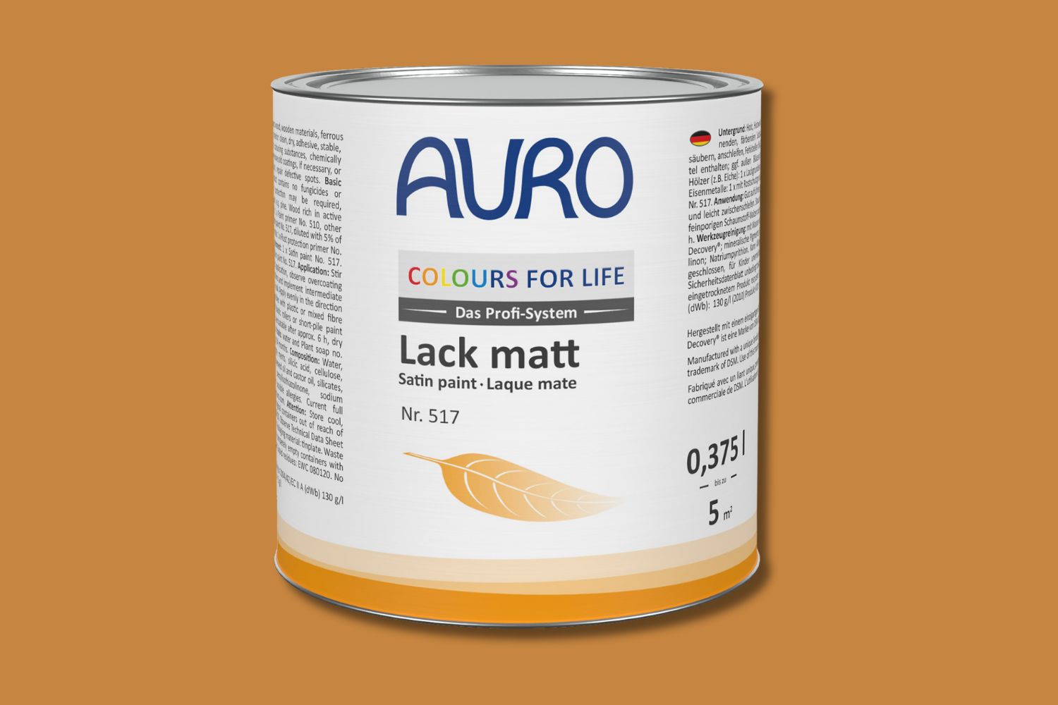 Auro Lack matt Nr. 517 Buntlack Ocker-Gelb