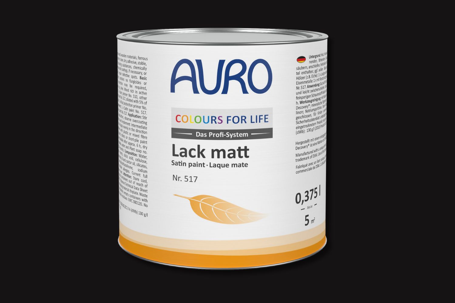 Auro Lack matt Nr. 517 Buntlack Schwarz