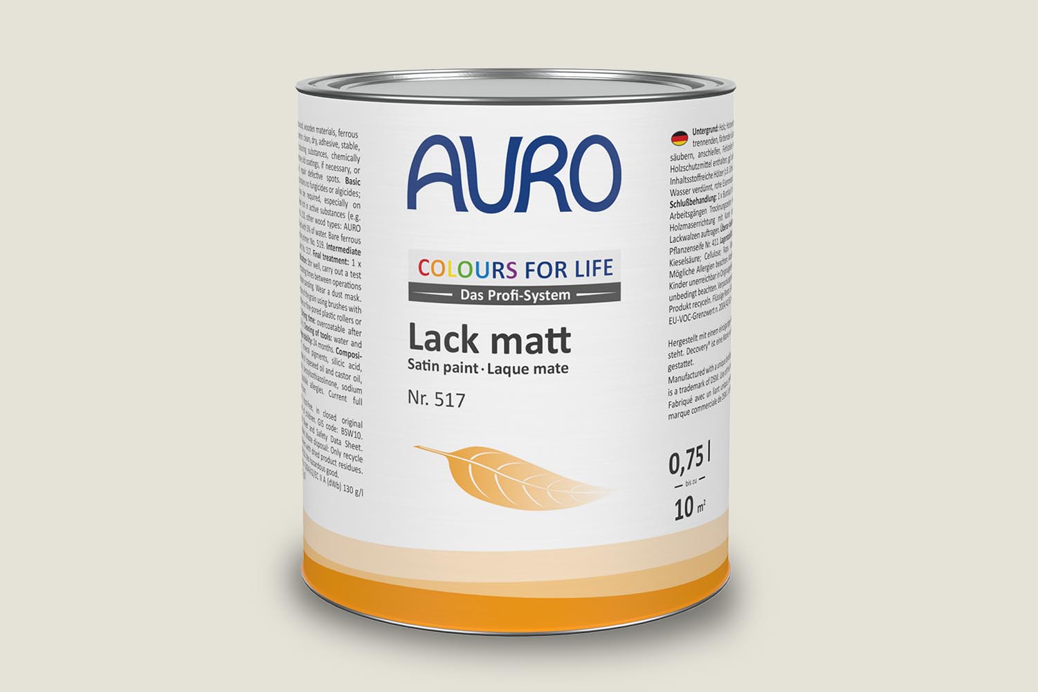 Auro Lack matt Nr. 517 ostrich egg Colours for Life